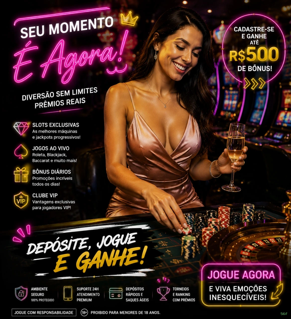 Controles de paJogonto e BRL em 56f